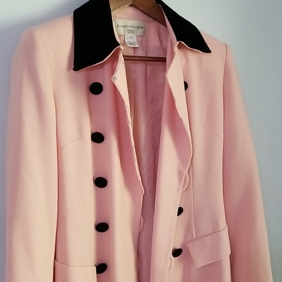 Evan Picone Jackets & Blazers - Pink and black Evan Picone dress coat